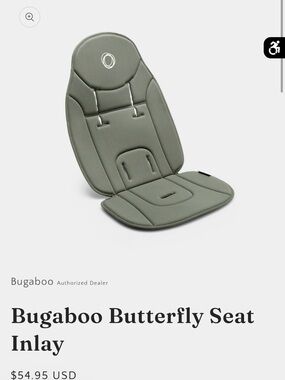 Bugaboo Butterfly Seat Inlay - Forest Green
